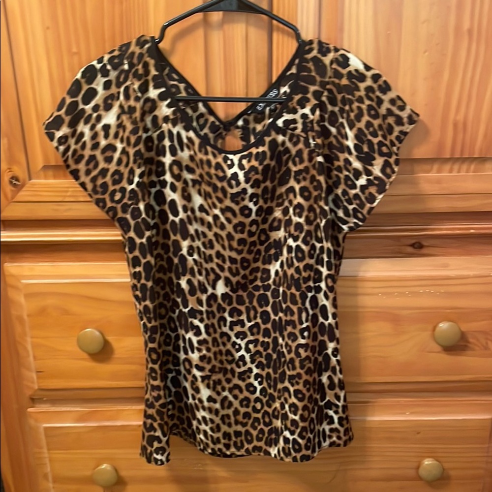 Express Leopard Print Blouse